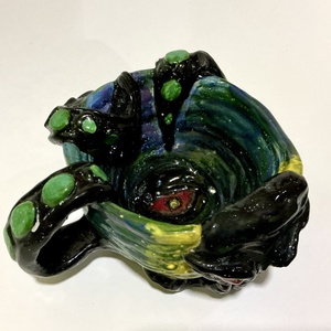 Lovecraft ihletésű kézzel készített kerámia bögre - otthon & életmód - konyhafelszerelés, tálalás - tálalás - bögre & csésze - Meska.hu