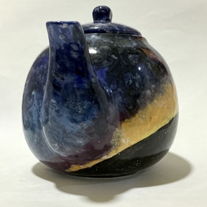 Galaxis mintájú kézzel festett teáskanna - otthon & életmód - konyhafelszerelés, tálalás - tálalás - teáskanna - Meska.hu