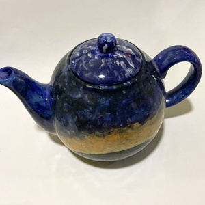 Galaxis mintájú kézzel festett teáskanna - otthon & életmód - konyhafelszerelés, tálalás - tálalás - teáskanna - Meska.hu