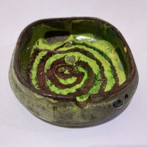 Egyedi raku kerámia hamutartó - otthon & életmód - dekoráció - asztal és polc dekoráció - hamutál, öngyújtó, pipa - Meska.hu