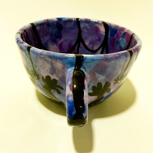 Halloween-i mintás kézzel festett bögre - otthon & életmód - konyhafelszerelés, tálalás - tálalás - bögre & csésze - Meska.hu