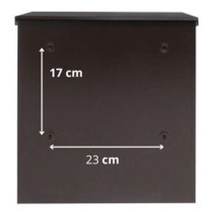 Egyedi feliratos újságtartós kültéri fém postaláda (barna) - otthon & életmód - ház & kert - postaláda - Meska.hu