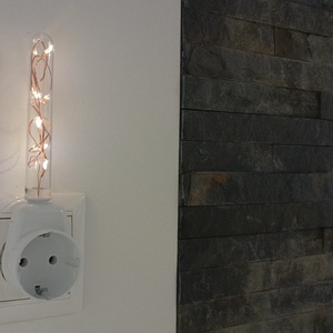 Gubanc -- Irányfény, éjjelifény csatlakozóaljzattal, melegfehér színben, párban, öt év garanciával - otthon & életmód - lámpa - hangulatlámpa - Meska.hu