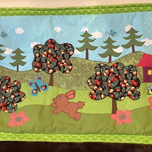 Falvédő Cseresznyés kert 200x75cm - otthon & életmód - babaszoba, gyerekszoba - falvédő gyerekszobába - Meska.hu