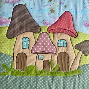 Falvédő 2mx70cm, Otthon & Életmód, Babaszoba, gyerekszoba, Falvédő gyerekszobába, Patchwork, foltvarrás, MESKA