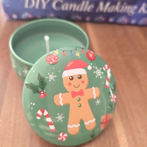 Citrom illatú karácsonyi szójaviasz gyertya, Karácsony, Adventi díszek, Adventi gyertyadíszek és koszorúdíszek, Gyertya-, mécseskészítés, MESKA