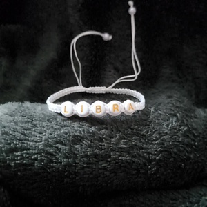 Mérleg horoszkópos karkötő., Ékszer, Karkötő, Fonott karkötő, Csomózás, MESKA