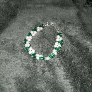 Fűzött gyöngy karkötő , Ékszer, Karkötő, Gyöngyös karkötő, Gyöngyfűzés, gyöngyhímzés, MESKA