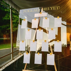 Plexi ülésrend tábla 60x80/80x100 cm, Esküvő, Dekoráció, Tábla & Jelzés, Mindenmás, MESKA