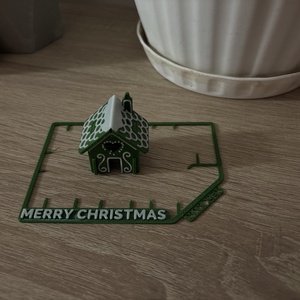 Karácsonyi dísz makett - karácsony - karácsonyi lakásdekoráció - karácsonyi falu, házikó - Meska.hu