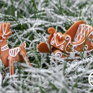 Karácsony-Mikulás szán  - Meska.hu