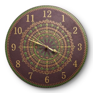 Földanya mandala falióra, Otthon & Életmód, Dekoráció, Fali és függő dekoráció, Falióra & óra, Festett tárgyak, Festészet, MESKA