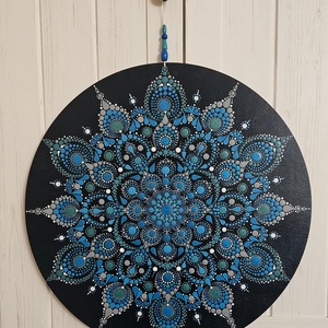 Kék csillag mandala - otthon & életmód - dekoráció - spiritualitás - mandala - Meska.hu