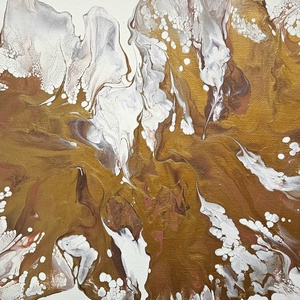 Felszabadulás Fluid Art festmény (30 x 30 cm) - művészet - festmény - akril - Meska.hu