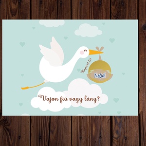 Baba bejelentés kislány vagy kisfiú? - vicces, kaparós sorsjegy hatású lap - otthon & életmód - papír, írószer - Meska.hu