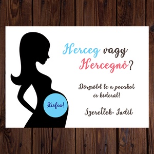 Baba bejelentés kislány vagy kisfiú? - vicces, kaparós sorsjegy hatású lap - otthon & életmód - papír, írószer - Meska.hu