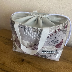 Uzsonnás táska- Lunch Bag- kisebb méretű bevásárló táska - táska & tok - uzsonna- & ebéd tartó - ebéd tasak, doboz - Meska.hu