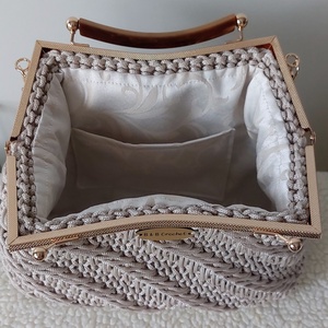 Elegáns horgolt táska  - táska & tok - kézitáska & válltáska - válltáska - Meska.hu