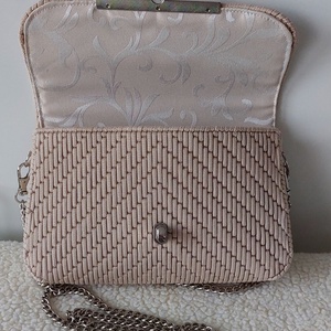 Elegáns kanava táska  - táska & tok - kézitáska & válltáska - vállon átvethető táska - Meska.hu