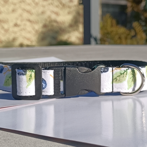 Kézzel készített mintás kutyanyakörv kistestű és kölyök kutyáknak � Áfonyás - otthon & életmód - kisállatoknak - kutyáknak - kutya nyakörv - Meska.hu