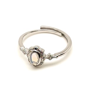 Energetizáló opál ásvány gyűrű állítható 5x3mm, Ékszer, Gyűrű, , MESKA