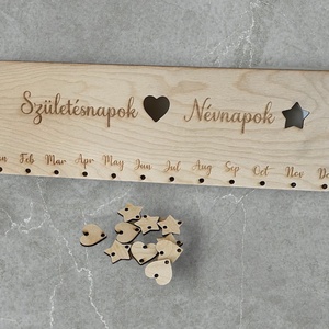 Születés- és Névnap Emlékeztető Tábla - Meska.hu