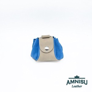 Szürke - világoskék bőr mini 2in1 szütyő és kockatálca N8014-6014 - játék & sport - táblajáték és kártyajáték - társasjátékok - dobókocka - Meska.hu