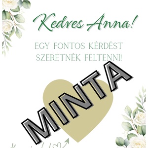 Koszorúslány felkérő kaparós kártya, , , MESKA