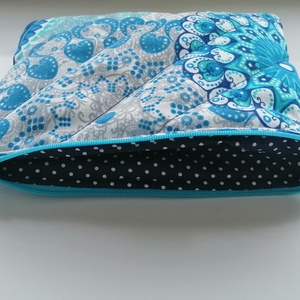 Steppelt kék mandala  mintás neszesszer - táska & tok - neszesszer - Meska.hu