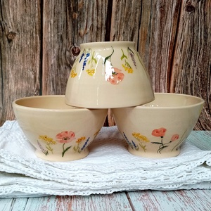 Müzlis tál - pipacsos rét - otthon & életmód - konyhafelszerelés, tálalás - Meska.hu