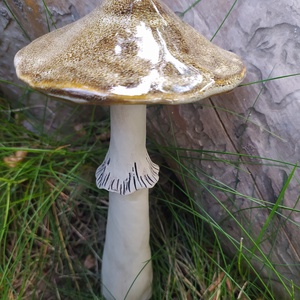 Kerti kerámia gomba - őzlábgomba  - Meska.hu