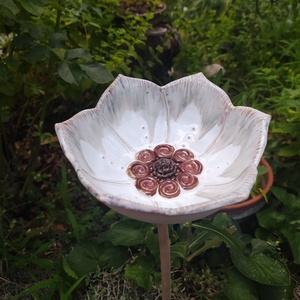 Bogáritató kerti virág - fehér - otthon & életmód - ház & kert - kerti dísz - Meska.hu