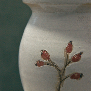 Mézescsupor csipkebogyóval és madárka fogantyúval - otthon & életmód - konyhafelszerelés, tálalás - konyhai tárolás - méz & vajtartó - Meska.hu