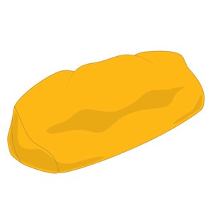 Sárga Relax Babzsák Kanapé Huzat, , , MESKA