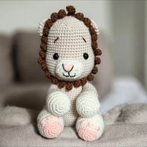 Horgolt kisoroszlán, Játék & Sport, Plüssállat & Játékfigura, Oroszlán, Horgolás, MESKA