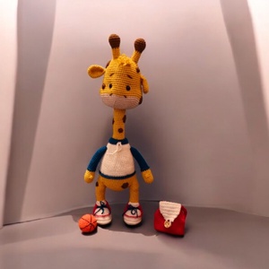 Melvin a zsiráf, Játék & Sport, Plüssállat & Játékfigura, Zsiráf, Horgolás, MESKA