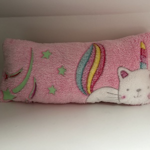 Sötétben világító unikornisos párna - játék & sport - plüssállat & játékfigura - unikornis - Meska.hu