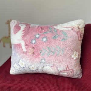 Világítós virágos unikornisos párna - játék & sport - plüssállat & játékfigura - unikornis - Meska.hu