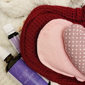 Szív alaku neszeszer, levendulás nyugalom termékekkel - táska & tok - neszesszer - Meska.hu