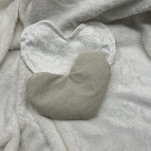 Szív alakú relax levendulás szempárna, mosható huzattal - szépségápolás - egészségmegőrzési kellékek - gyógynövénypárna - Meska.hu