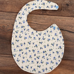 Vízhatlan virágos baba, kisgyermek előke, Baba - mama, Szoptatási, etetési kellékek, Partedli, előke, Varrás, MESKA