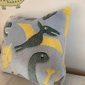 Sötétben világító dinós párna - baba - mama - babaszoba dekoráció - gyerek díszpárna - Meska.hu