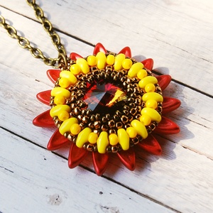 Sunflower III. - ékszer - nyaklánc - medálos nyaklánc - Meska.hu