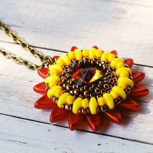 Sunflower III. - ékszer - nyaklánc - medálos nyaklánc - Meska.hu
