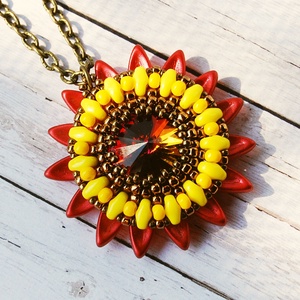Sunflower III. - ékszer - nyaklánc - medálos nyaklánc - Meska.hu