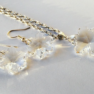 Swarovski hópehely szett- Crystal - ékszer - ékszerszett - Meska.hu