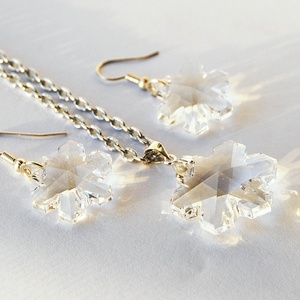 Swarovski hópehely szett- Crystal - ékszer - ékszerszett - Meska.hu
