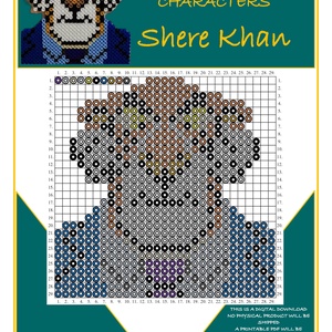 Sir Kán vasalható gyöngy minta, DIY (Csináld magad), Fűzésminták, Mozaik, Gyöngyfűzés, gyöngyhímzés, MESKA