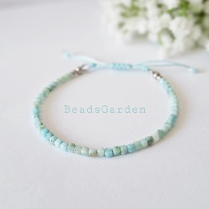 Larimar, Ékszer, Karkötő, Gyöngyös karkötő, Ékszerkészítés, MESKA