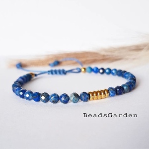 Lapis Lazuli karkötő, Ékszer, Karkötő, Ásványkarkötő, Ékszerkészítés, MESKA